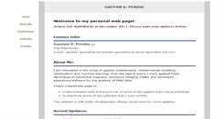 Desktop Screenshot of gautampendse.com